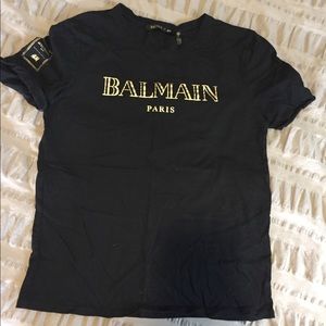 Balmain for H&M black tshirt size small.